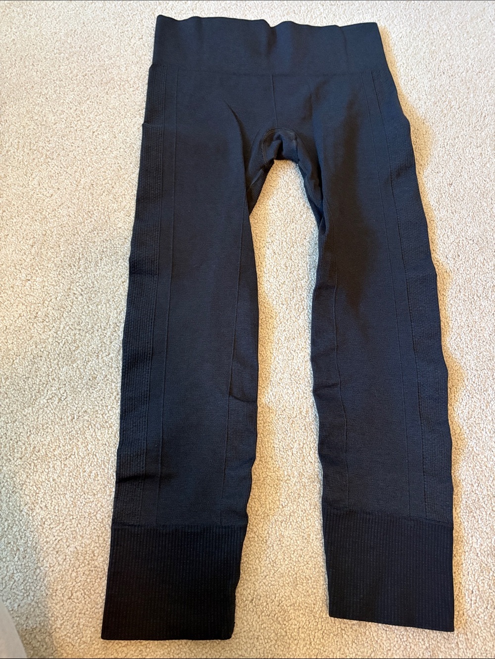 Kids Black Knit Leggings